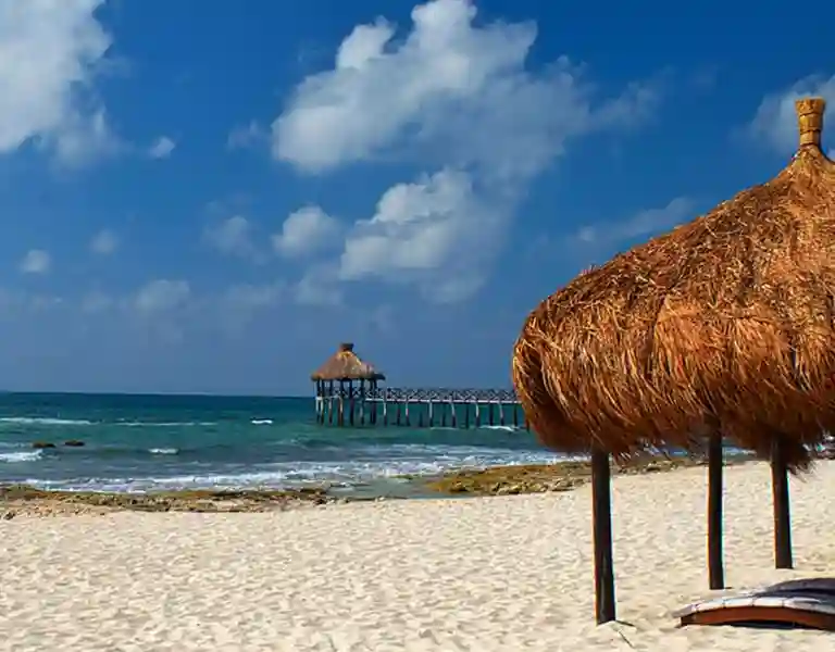 Perfect blue beach at Vidanta Riviera Maya